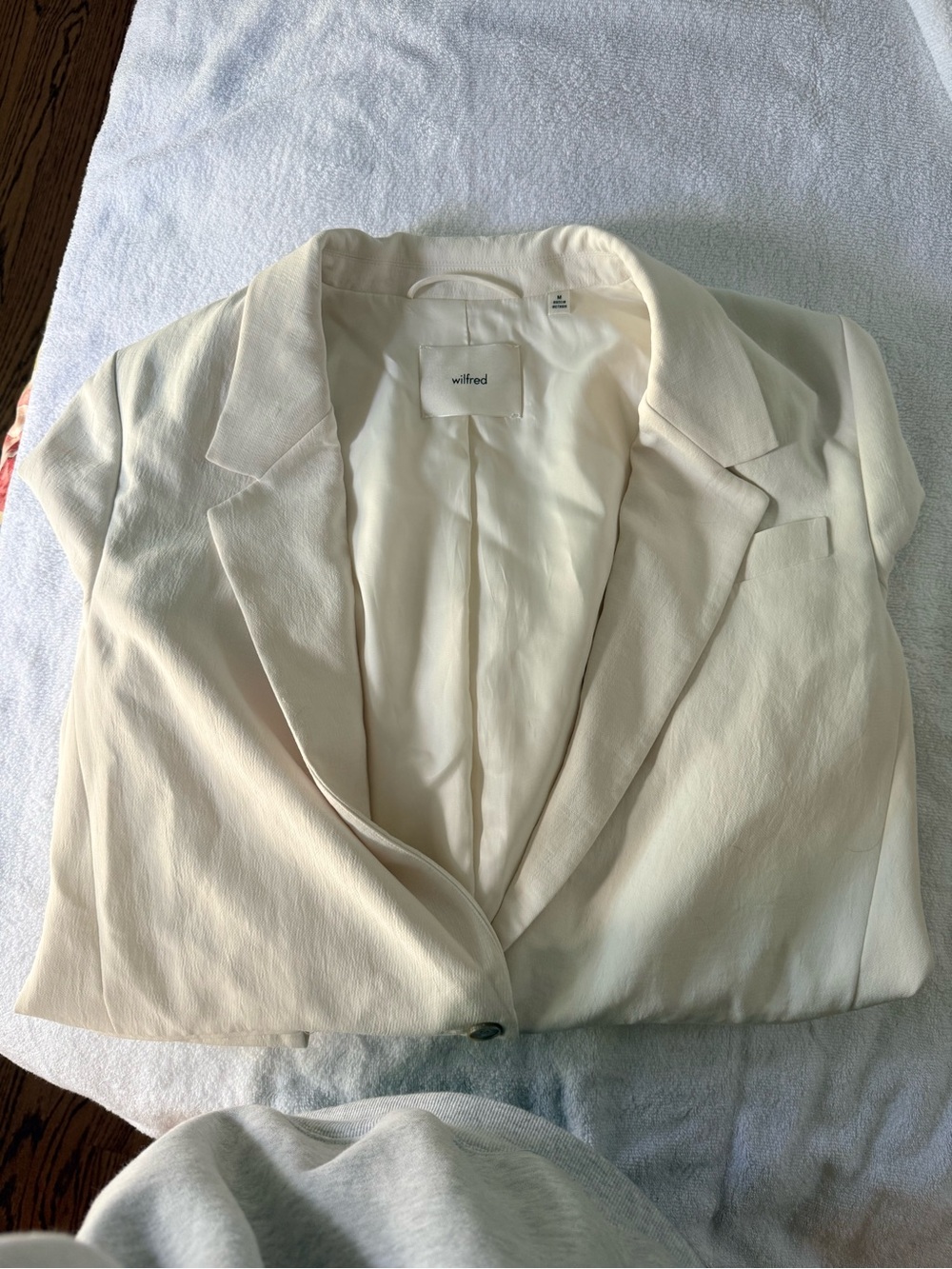 Wilfred light birch Single-Button Blazer Jacket